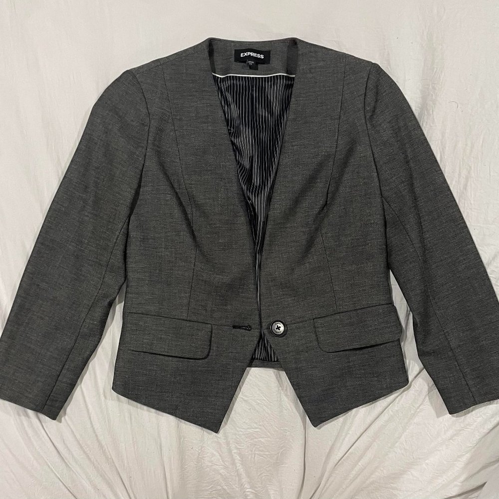 Express Grey Blazer